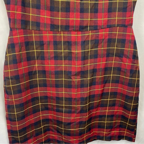 Nasty Gal Collection Women’s Plaid Mini Dress Size 8 - Picture 12 of 16
